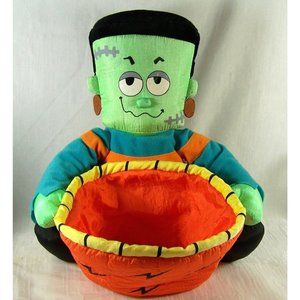 Gund Frankie Candy Keeper Vintage Plush Bowl Frankenstein Halloween 11"
